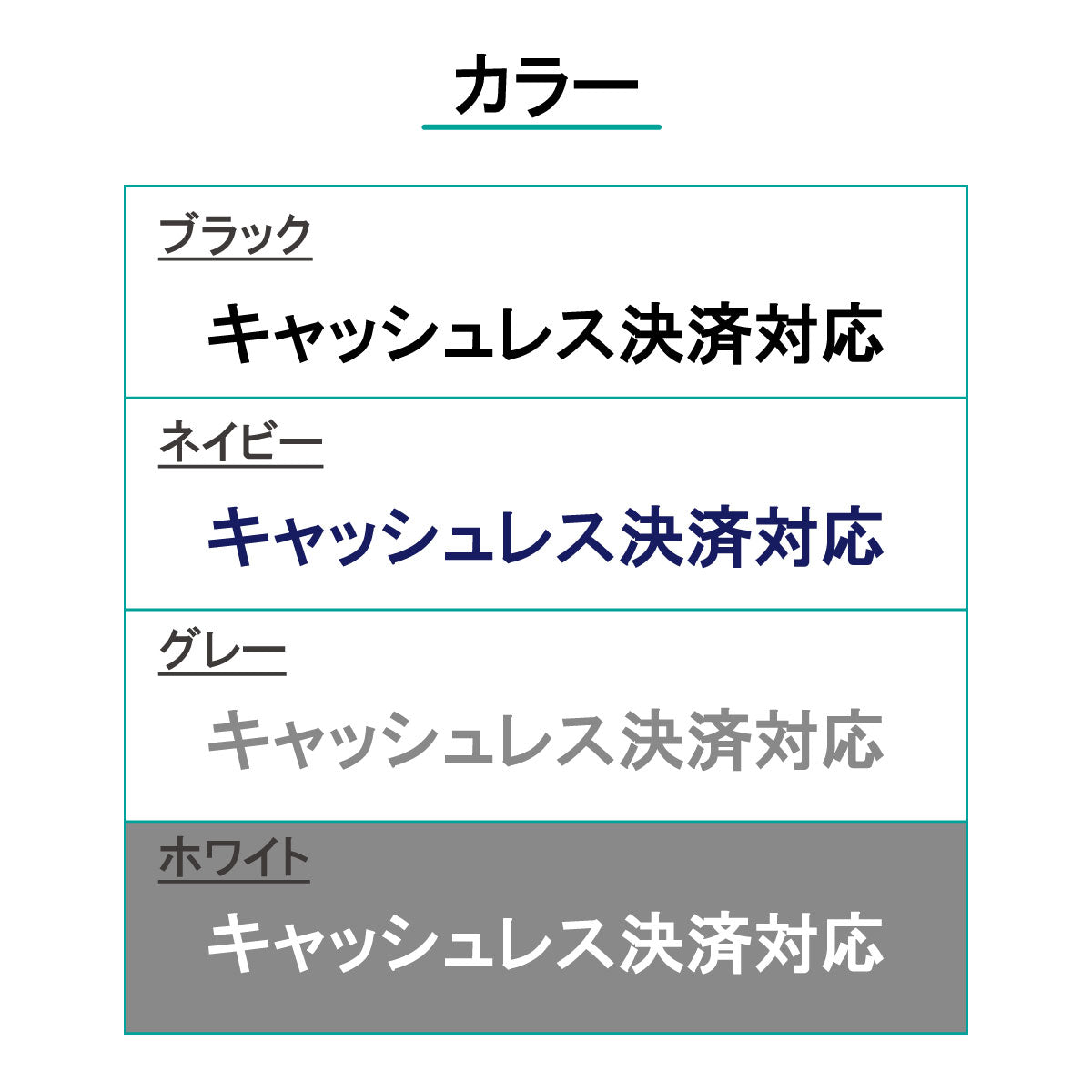 決済方法案内ステッカー cas-002-001