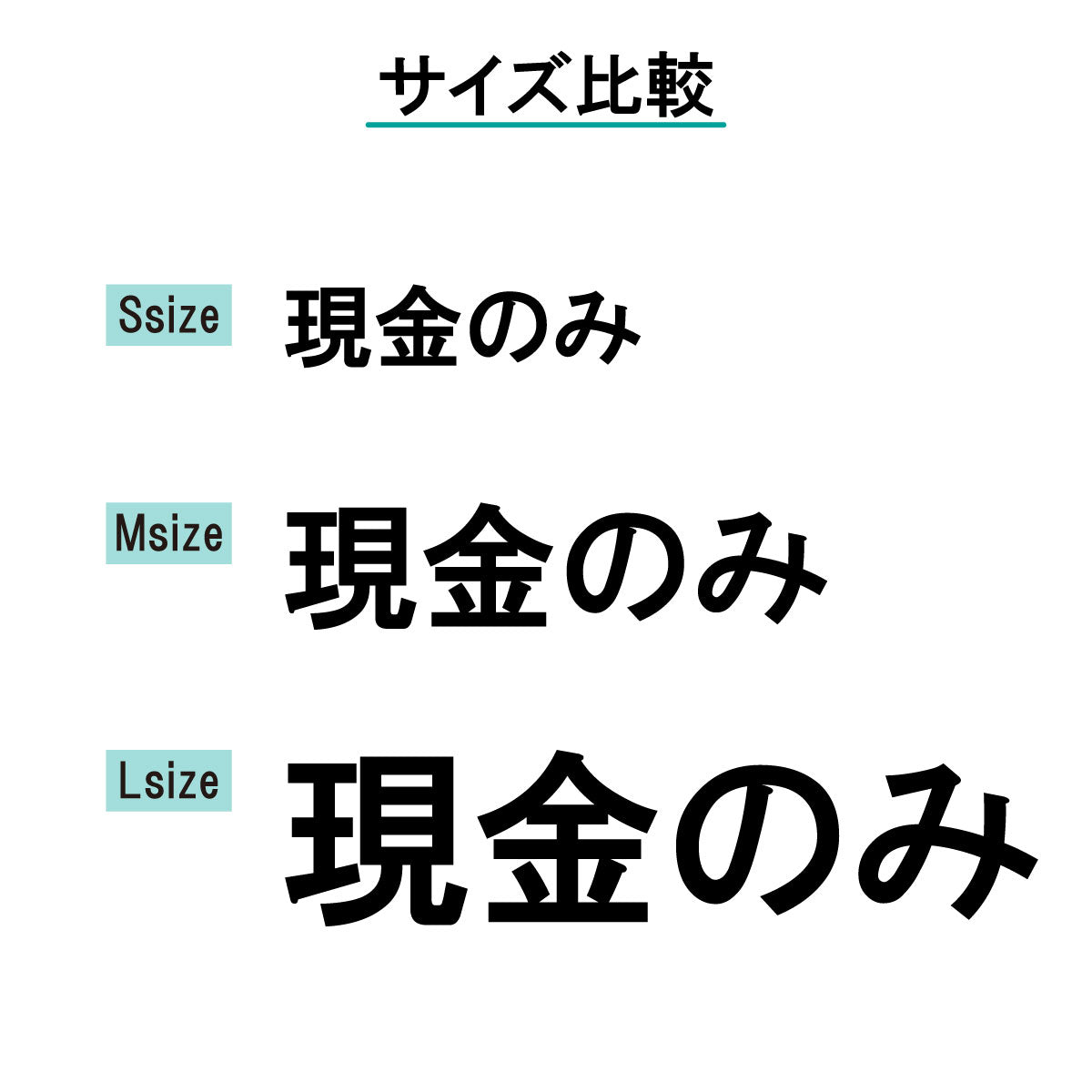 決済方法案内ステッカー cas-018-001