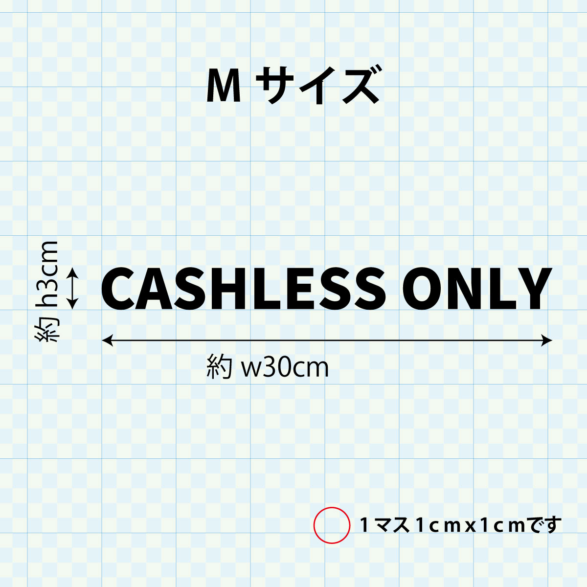 決済方法案内ステッカー cas-021-001