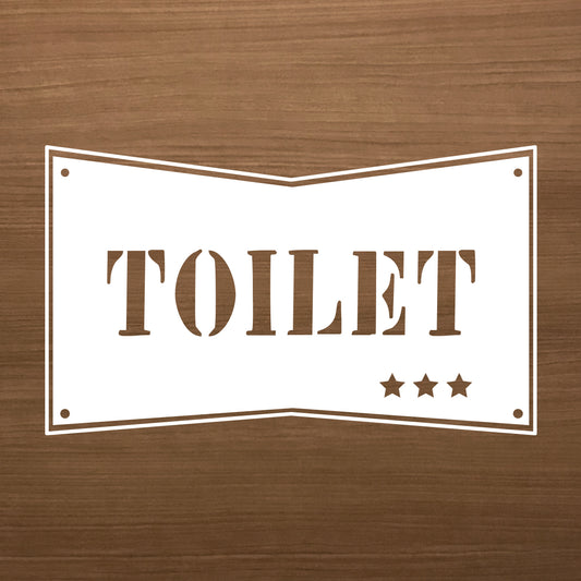 トイレサイン アメリカンプレート風 izn-002-001