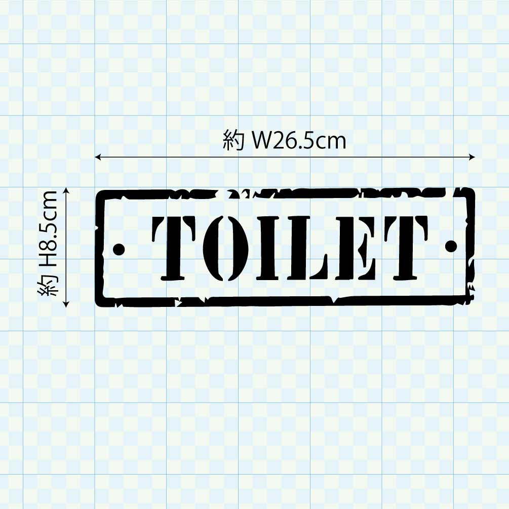 トイレサイン アメリカンヴィンテージ風 izn-003-001