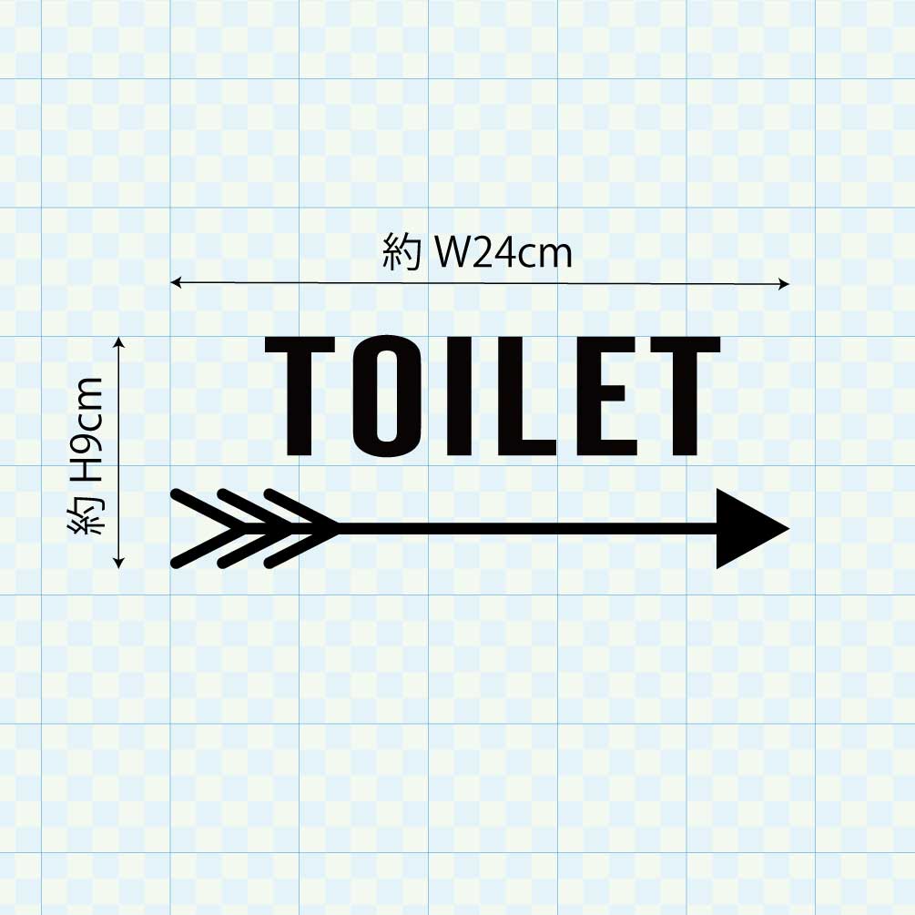 トイレサイン 矢印 右 izn-001-001-r