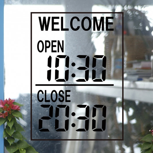 営業時間ステッカー sdr-002-001