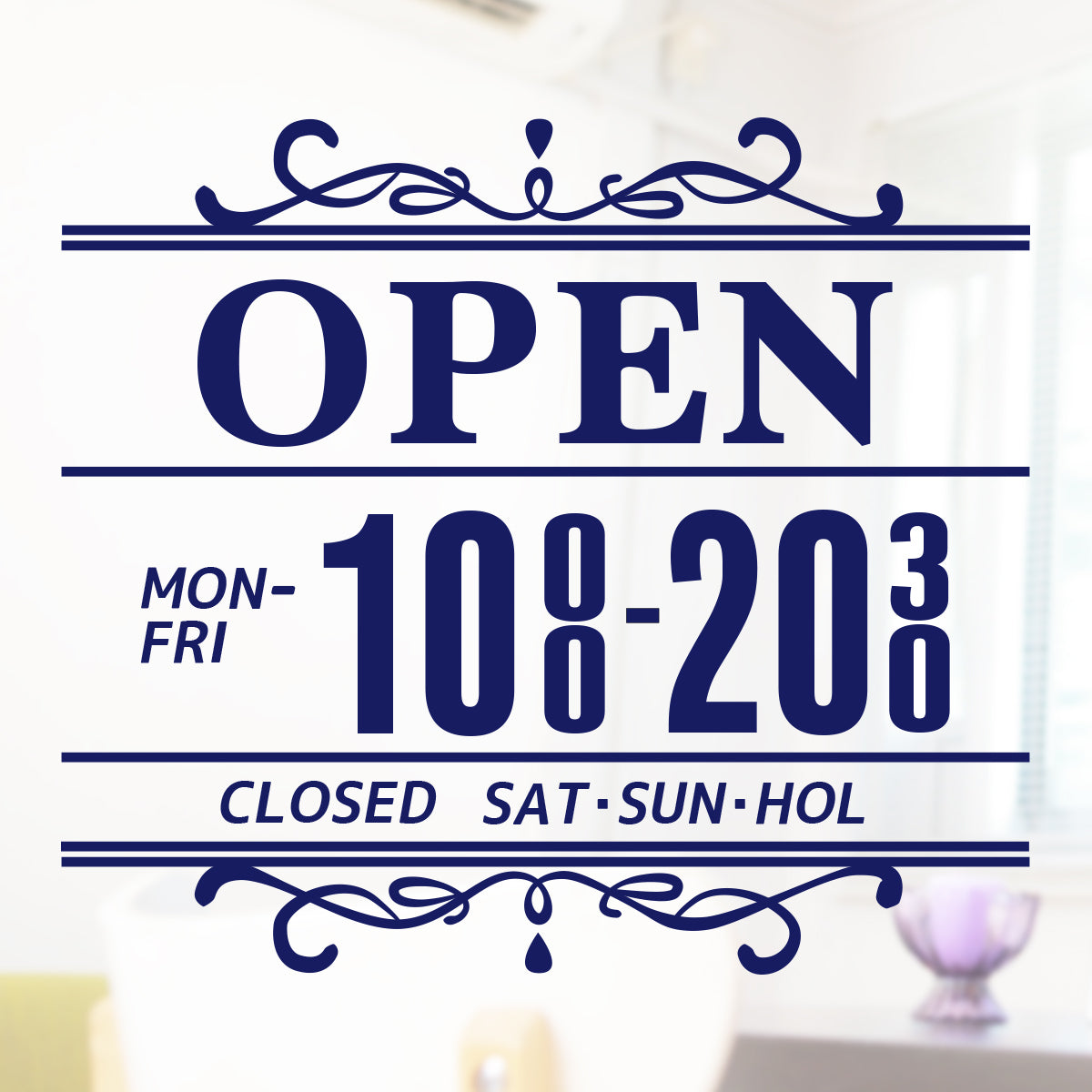 営業時間ステッカー sdr-014-001