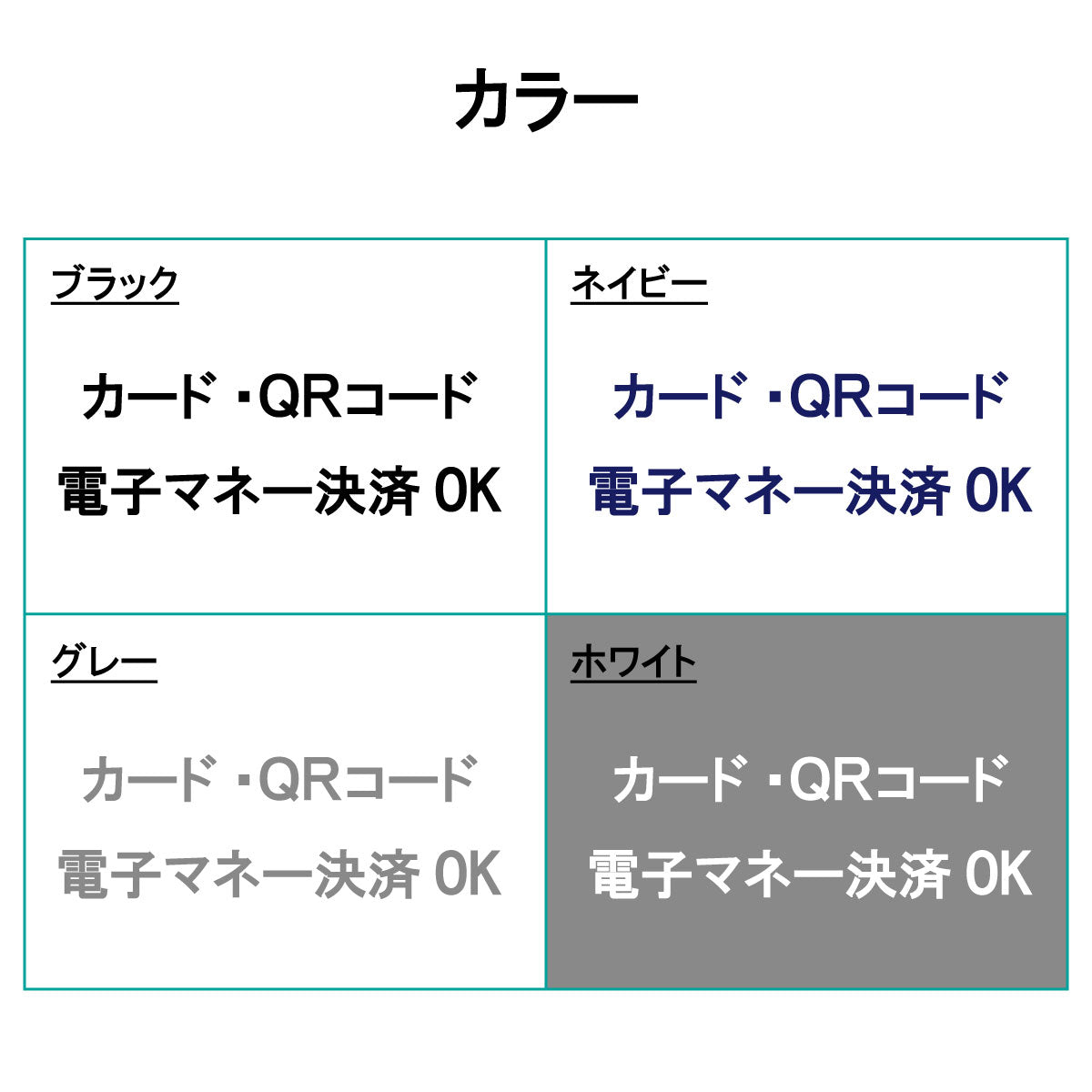 決済方法案内ステッカー　cas-014-001